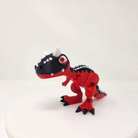 3D Printed Flexi Factory Articulated Carnotaurus Dinosaur 4"x7" - Picture 2 of 8